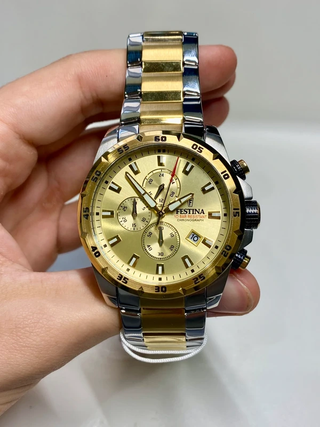 Reloj Festina F20562/1 Cronógrafo Dorado Hombre