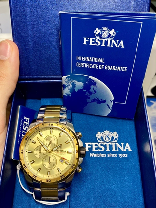 Reloj Festina F20562/1 Cronógrafo Dorado Hombre