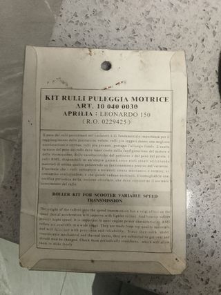 Rodillos Aprilia Leonardo 150cc