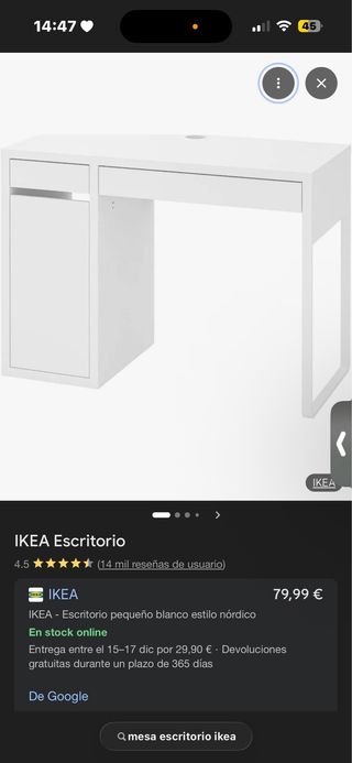 Escritorio Blanco IKEA