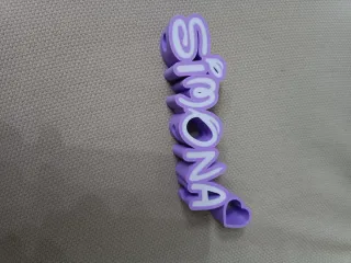 Nomi personalizzati stampati 3D