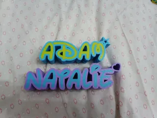 Nomi personalizzati stampati 3D