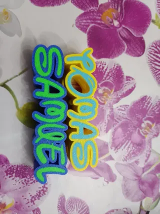 Nomi personalizzati stampati 3D