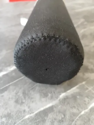 Borraccia blu con custodia nera