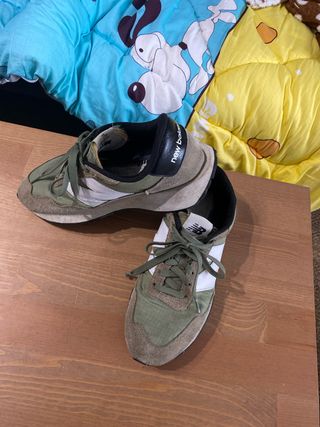 Zapatillas New Balance Verde y Blanco