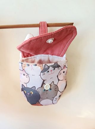 Bolsito orejas de gato multicolor