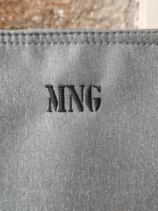 Bolso Tote Mango Plateado