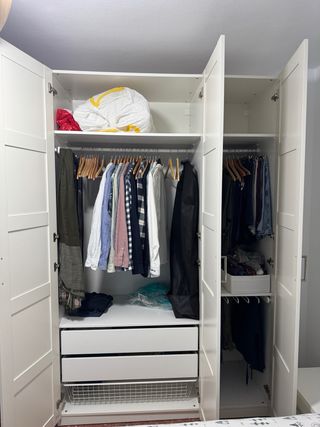 Armario de 3 puertas blanco