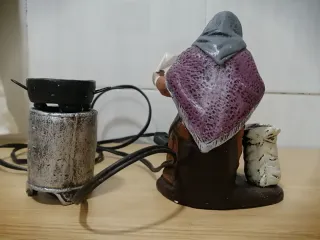 Figura Castañera con hornillo para belén