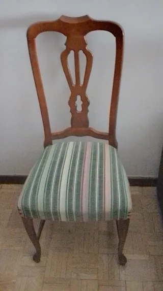 Mesa comedor extensible y 6 sillas