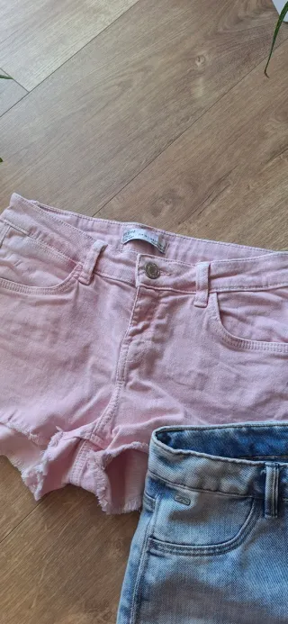 Lote 3 shorts vaqueros talla 36 Lefties y Bershka