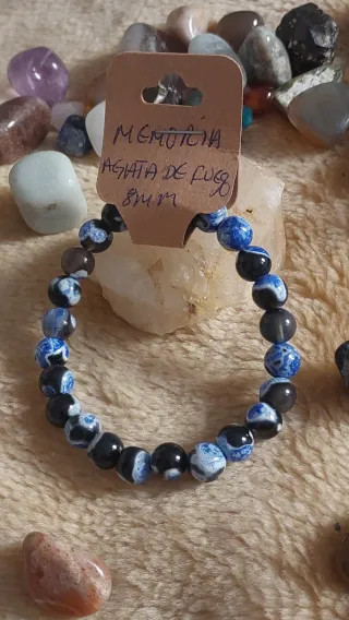 Pulsera Ágata de Fuego 8mm