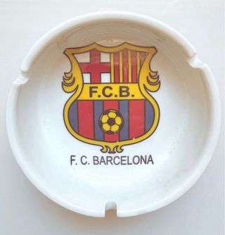 Cenicero del Futbol Club Barcelona.