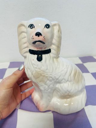 Perro Staffordshire King Charles Cerámica
