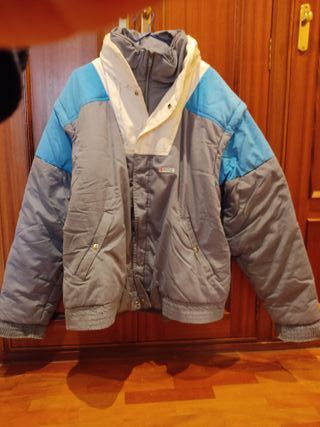 Abrigo vintage hombre Rox azul y gris