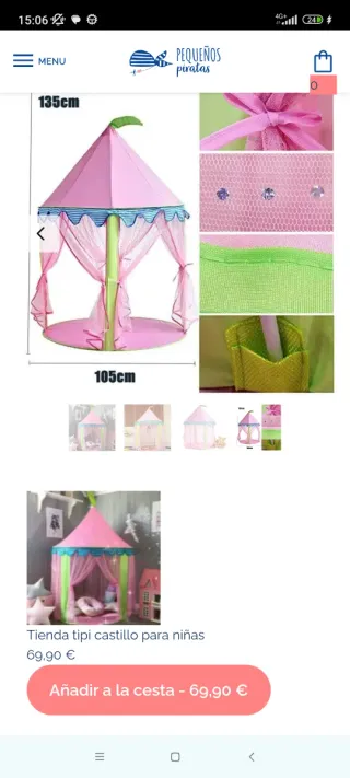 Tienda de campaña infantil Tiny Land