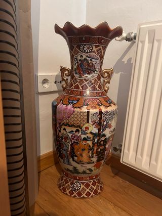 Jarrón Chino Cerámica Porcelana