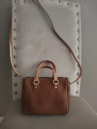 Bolso Andy 5 CH carolina herrera Camel  Piel