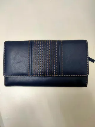 Cartera Adolfo Dominguez Azul Mujer