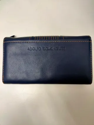 Cartera Adolfo Dominguez Azul Mujer