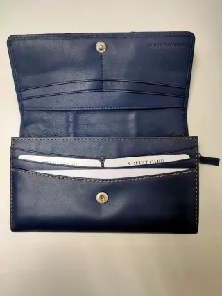 Cartera Adolfo Dominguez Azul Mujer