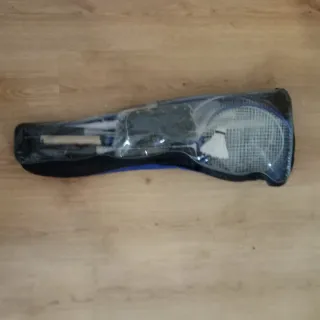 Raquetas de bádminton con funda y red