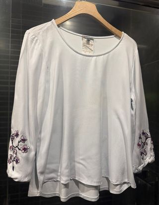 Blusa Street One azul talla 38/M