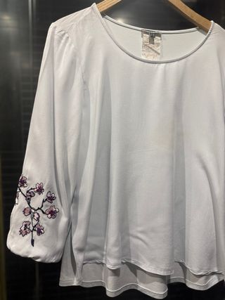 Blusa Street One azul talla 38/M