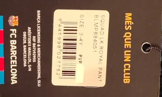 Chándal FC Barcelona oficial niño/niña 3-4 años