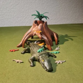 Playmobil Nido de Cocodrilo con Crías