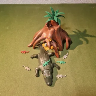 Playmobil Nido de Cocodrilo con Crías
