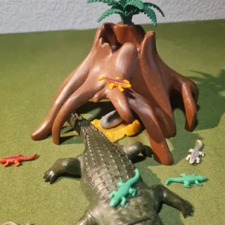 Playmobil Nido de Cocodrilo con Crías