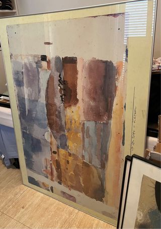 6 Cuadros Abstractos Papel Multicolor