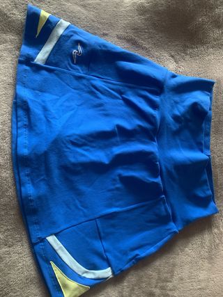 Ropa de pádel NatFire azul y amarillo mujer