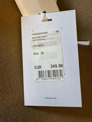 Cappotto Tommy Hilfiger Beige Donna