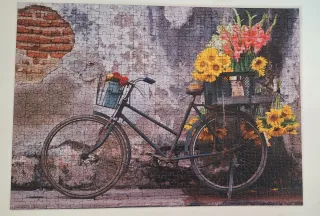Puzzle Educa 500 Piezas Bicicleta Flores