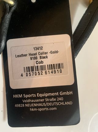 Cabezada de cuero para caballo nueva