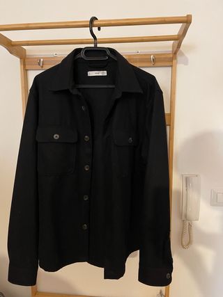 Sovracamicia Mango nera misto lana