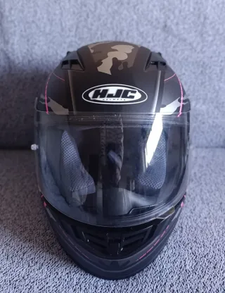 Casco Moto Integral HJC Camuflaje Rosa