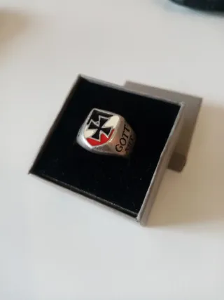Anillo Cruz de Hierro Gott mit uns