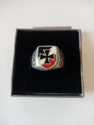 Anillo Cruz de Hierro Gott mit uns