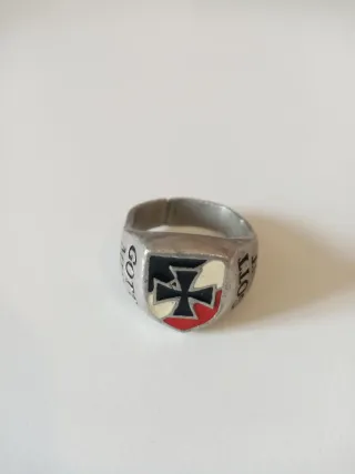 Anillo Cruz de Hierro Gott mit uns