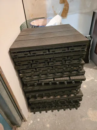 Baldosas Composite Marrón (Pack)