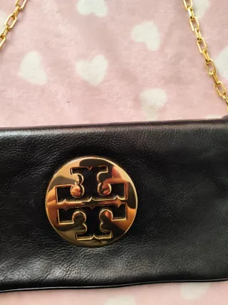 Bolso Tory Burch Negro Dorado Original