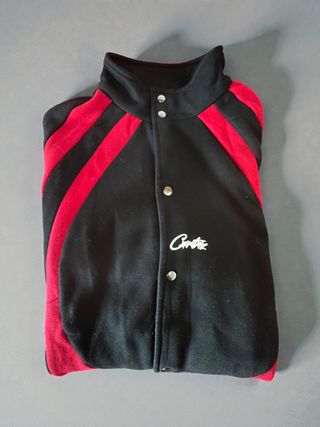 Chaqueta Corteiz Negra y Roja Talla M