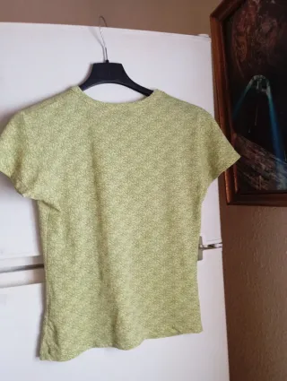 Blusa verde estampada