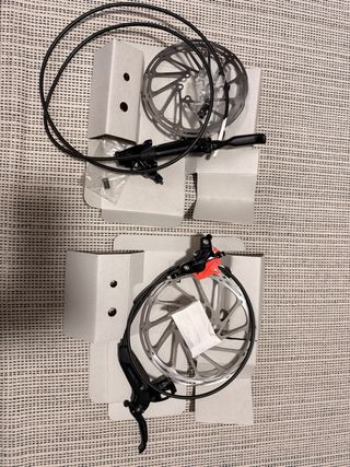 Frenos Sram Level Stealth Silver 180/160 4/2piston