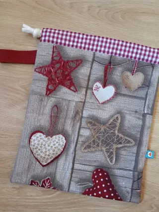 Bossa tela Nadal estrelles i cors