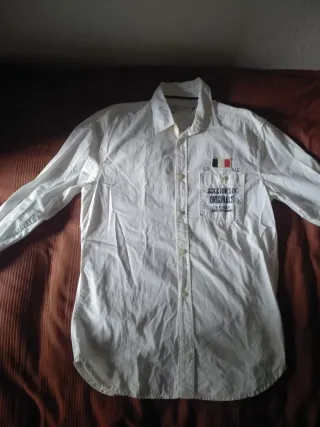 Camisa Jack & Jones Talla M Blanca