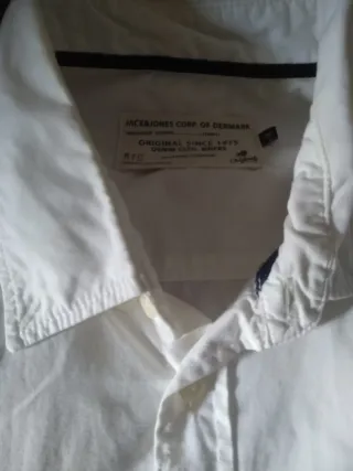 Camisa Jack & Jones Talla M Blanca